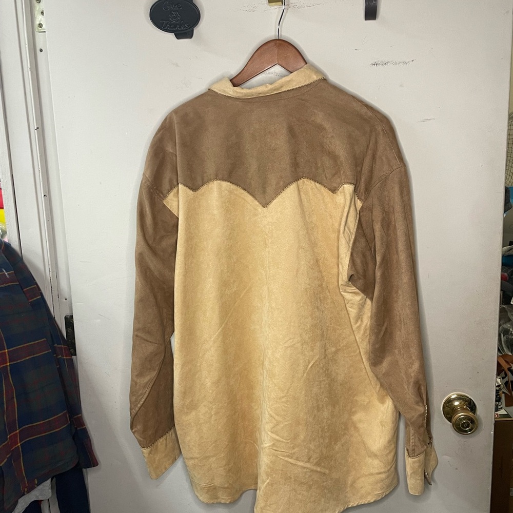 Panhandle Slim long sleeve, men’s XL, suede feel, snap close shirt jacket - Picture 11 of 14